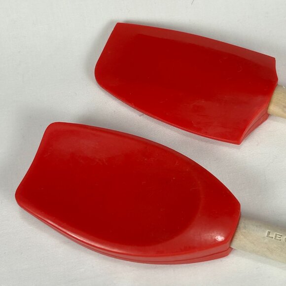 2 Le Creuset silicon spatulas with wooden handle - Picture 4 of 6